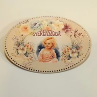 Horgolható dekortábla, színes