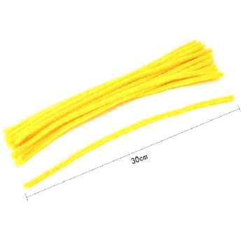 Zsenilia drót, sárga. Hossza 30 cm, átmérője: 6 mm