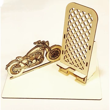 Telefontartó motorral. Mérete: 21,5x13x15,5 cm