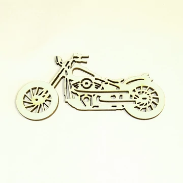 Motor-sziluett, mérete: 12x6,1 cm
