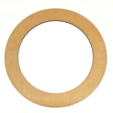 Karika, MDF. Átmérője: 30 cm, szélessége: 4 cm