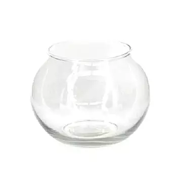 Üveg váza, mérete: 9,8x13 cm