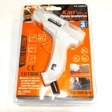 Ragasztópisztoly szürke - 7mm - 220V-240V 100W, kapcsolós. 