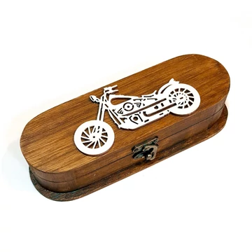 Tolltartó motorral. Mérete: 20,8x7,2x4,6 cm