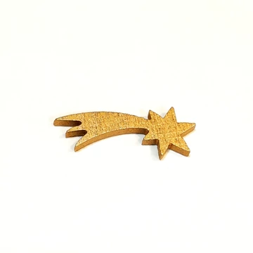 Hullócsillag, arany. Mérete: 2,8 cm