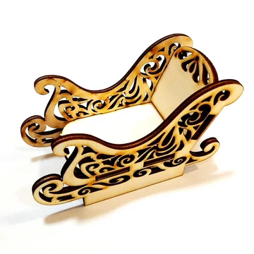 Natúr fa Mikulásszán, mérete: 8,5x5,5x4 cm. Lapraszerelten szállitjuk.