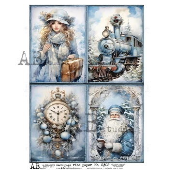 Rizspapir - téli utazás kékben