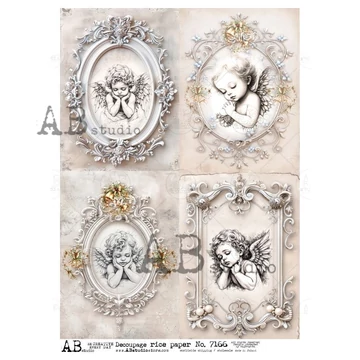 Rizspapir - angyalkák, 4 kép