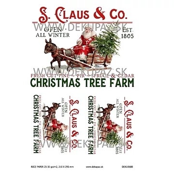 Rizspapír - Mikulás szánon