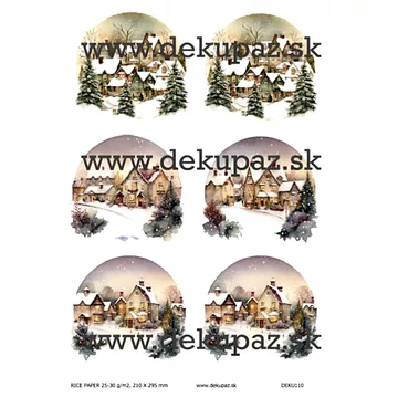 Rizspapír - téli város