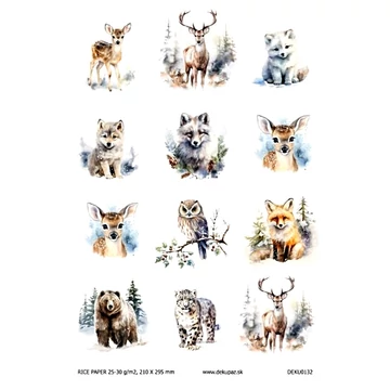 Rizspapír - állatkölykök