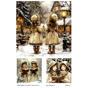 Rizspapír - éneklő kislányok