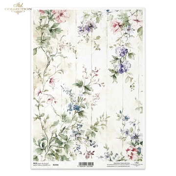 Rizspapír - virággirlandok