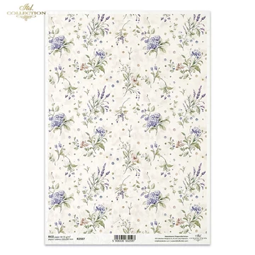 Rizspapír - virágos háttér