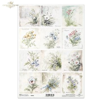 Rizspapír - tavaszi virágok