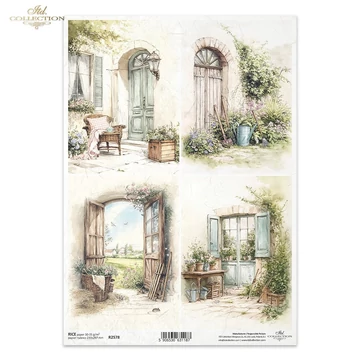 Rizspapír - ajtók, ablakok