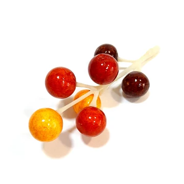 Őszi vegyes színű bogyófürt. Hossza kb. 9 cm, bogyók mérete: 1,5 cm