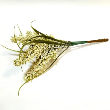 Törtfehér szinű kalászköteg, mérete: 22 cm, 4 kalász/köteg