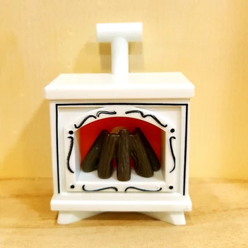 Ledes kandalló, fehér. Mérete: 5x7x3 cm