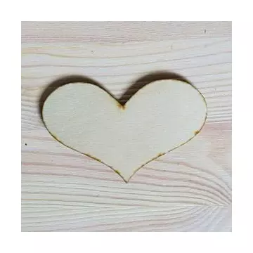 Romantik szív, mérete: 9x6 cm