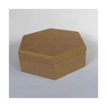 Hatszögletű doboz, mérete: 240x125x75 mm