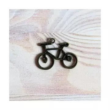 Fém bicikli, mérete: 30x22 mm