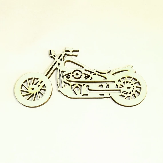 Motor-sziluett, mérete: 12x6,1 cm