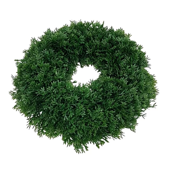 Műzöld koszorúalap, átmérője: 25 cm   
