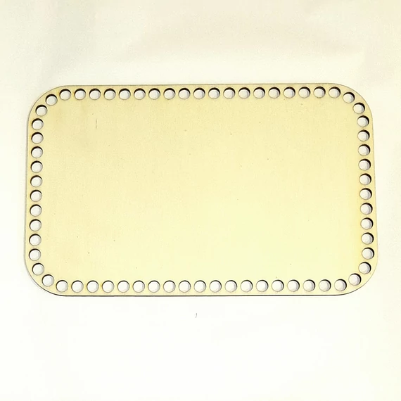 Horgolható tele tábla, mérete: 25x15,7 cm, vastagsága 4 mm