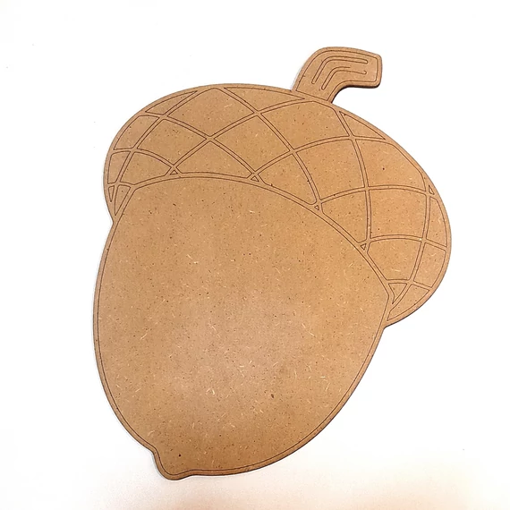 Nagy makk, MDF. Mérete: 30x23 cm