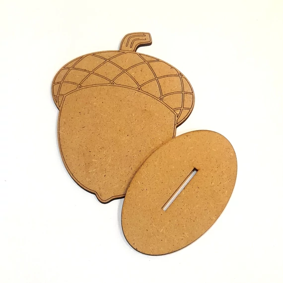 Makk, talpas, MDF. Mérete: 9,5x12,5 cm  