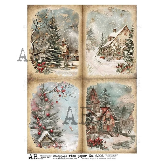 Rizspapir - 4 téli kép