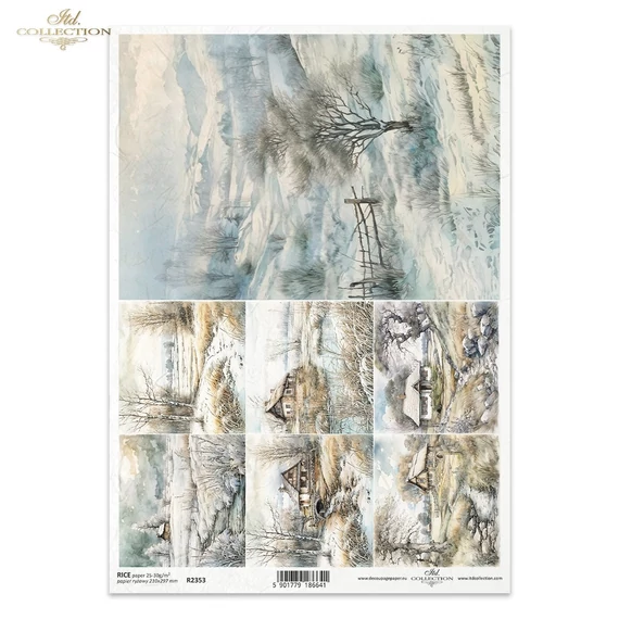 Rizspapír - téli táj
