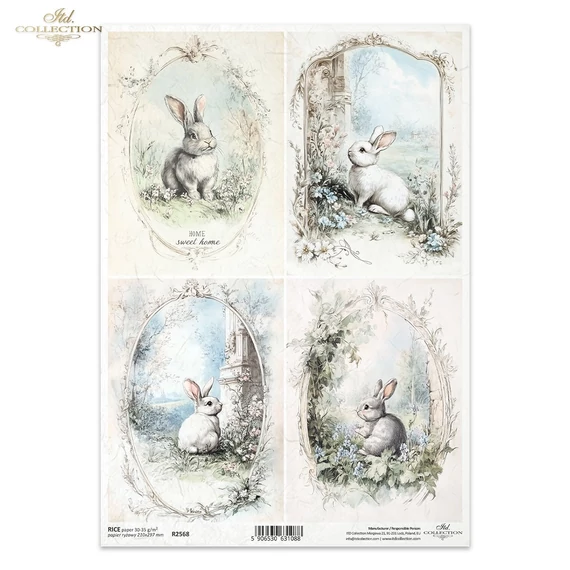 Rizspapír - nyuszik