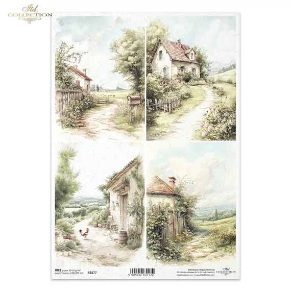 Rizspapír - idilli táj