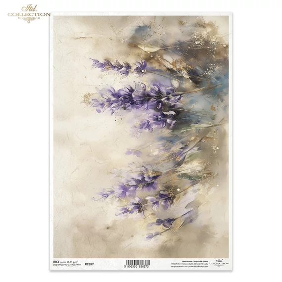 Rizspapír - levendula
