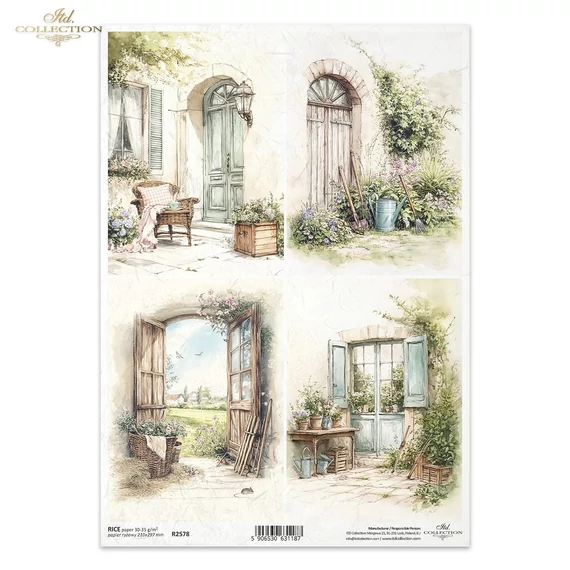 Rizspapír - ajtók, ablakok