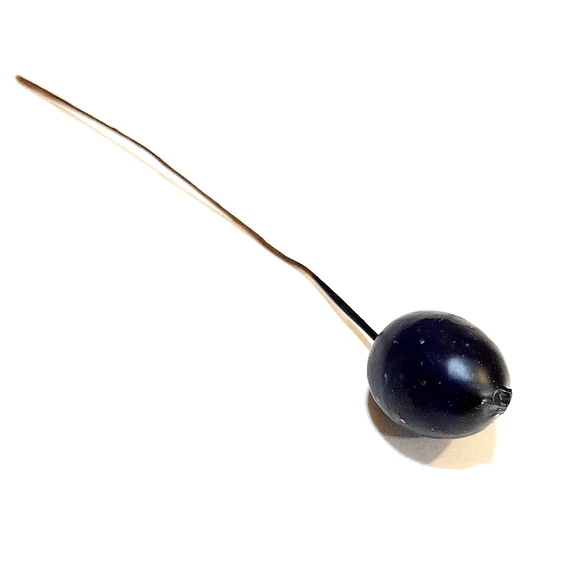 Mű aronia bogyó, drótos. Bogyó mérete: 1,5x2 cm, hossza: 11 cm
