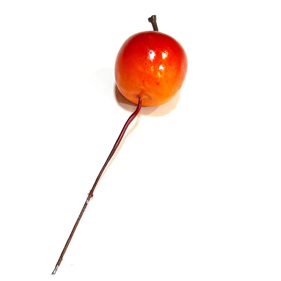 Mű alma pick, hossza: 13 cm, alma mérete:  2,5x4 cm