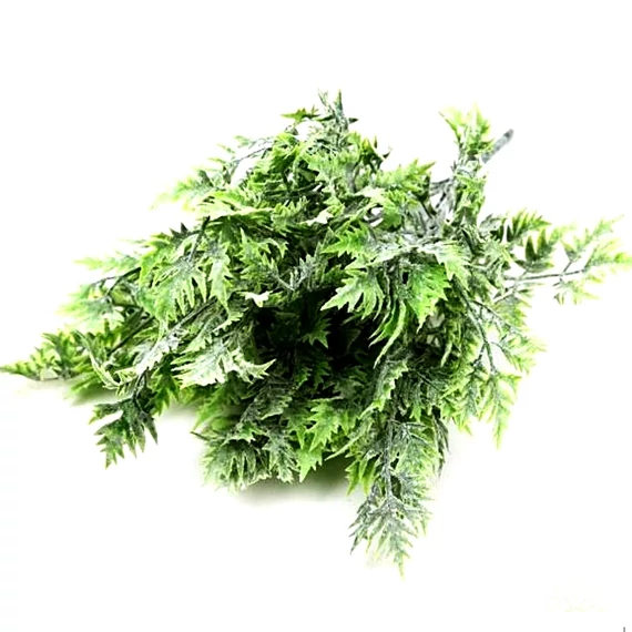 Hamvas műzöld, 7 ágú. Mérete:  kb. 38 cm