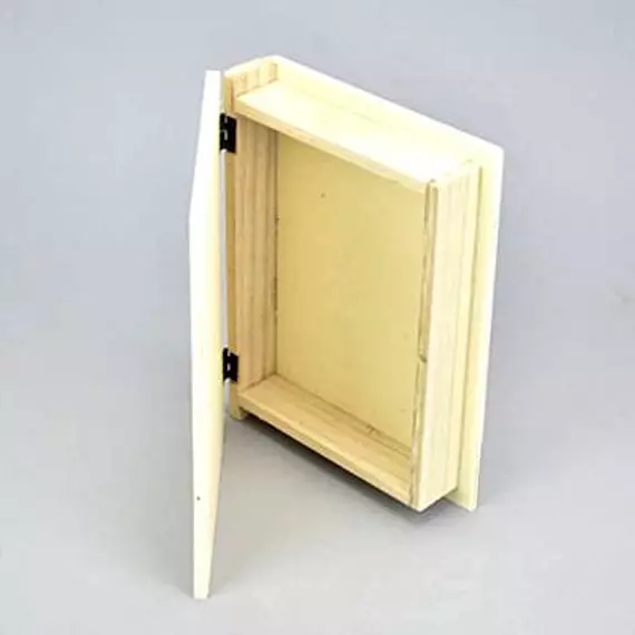 Natúr fa könyvdoboz, mérete: 140x195x40 mm