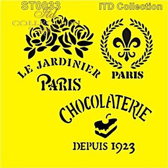 Stencil, chocolate