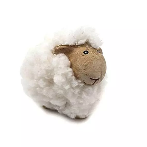 Kerámia bárány, mérete: 50x55 mm