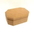 Hosszúkás hatszögletű MDF doboz, mérete: 175x125x7 mm