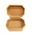 Hosszúkás hatszögletű MDF doboz, mérete: 175x125x7 mm