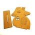 Talpas gombaházikó, MDF. Mérete: 13x18 cm. Talp mérete: 14,2x4,8 cm