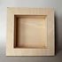 Natúr fa 3D keret. Mérete: 205x205x40 mm, nyílás mérete: 148x148x40mm